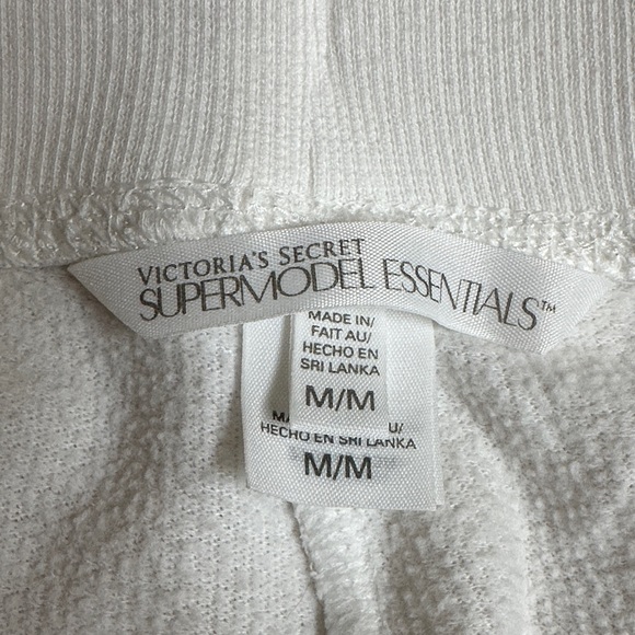 Y2K Victoria's Secret Supermodel Essentials White Track Pants Medium - Picture 6 of 8